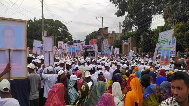 মিছিলের নগরী রংপুর, ভরে গেছে জনসভাস্থল