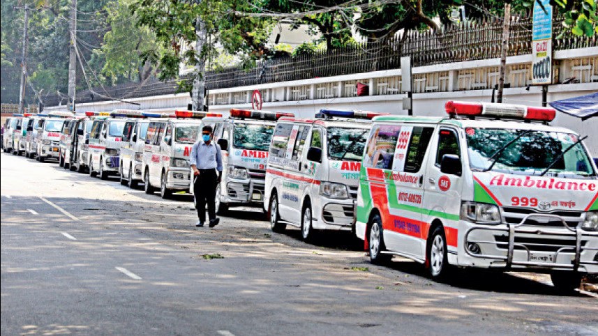 অ্যাম্বুলেন্স ধর্মঘট স্থগিত ঘোষণা