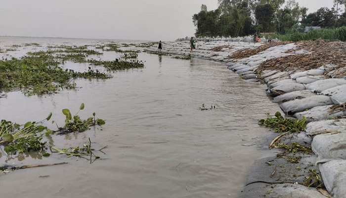 উজানের ঢলে বাড়ছে নদ-নদীর পানি, বন্যার শঙ্কা