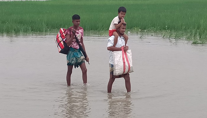 কুড়িগ্রামে বিপৎসীমার ওপরে তিস্তার পানি, নিম্নাঞ্চল প্লাবিত