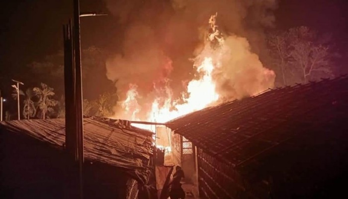 টেকনাফে রোহিঙ্গা ক্যাম্পে আগুন