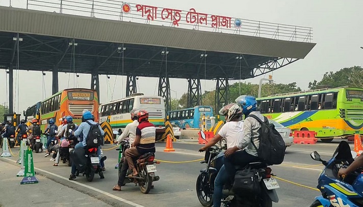 পদ্মা সেতুতে পরীক্ষামূলক ইলেকট্রনিক টোল আদায় শুরু