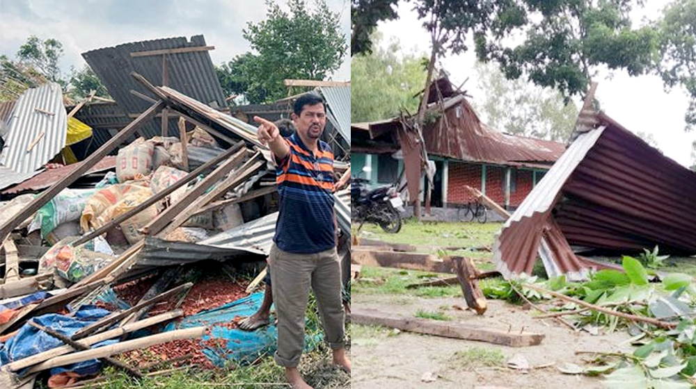 ১৫ মিনিটের ঝড়ে লণ্ডভণ্ড ২০ গ্রাম, শিশুসহ তিনজনের মৃত্যু