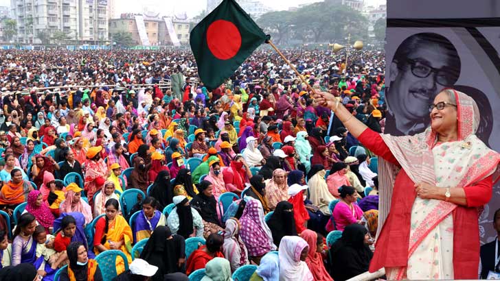 কেন্দ্রে গিয়ে ভোট দিন, প্রমাণ করুন বাংলাদেশে গণতন্ত্র বিদ্যমান : শেখ হাসিনা