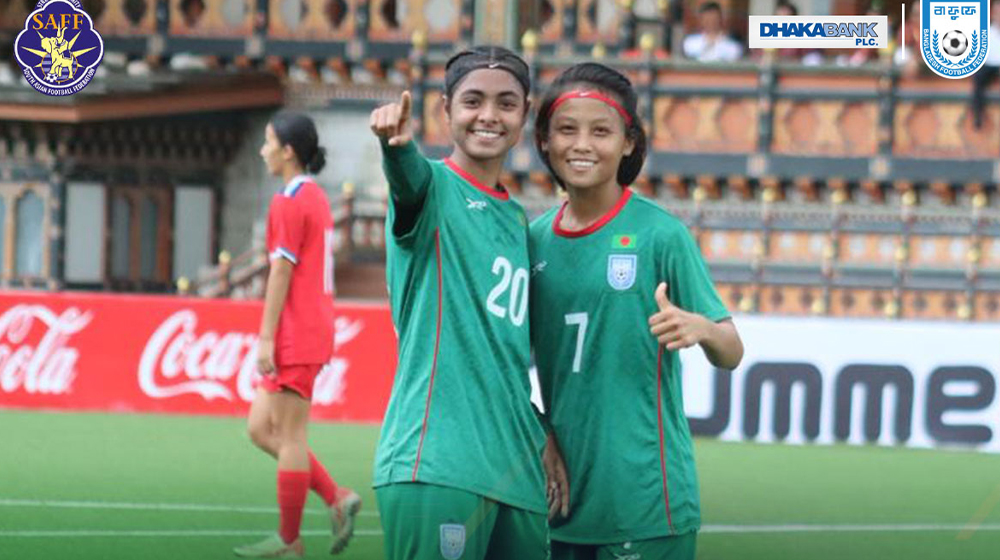 প্রীতির হ্যাটট্রিকে নেপালকে উড়িয়ে দিলো বাংলাদেশ