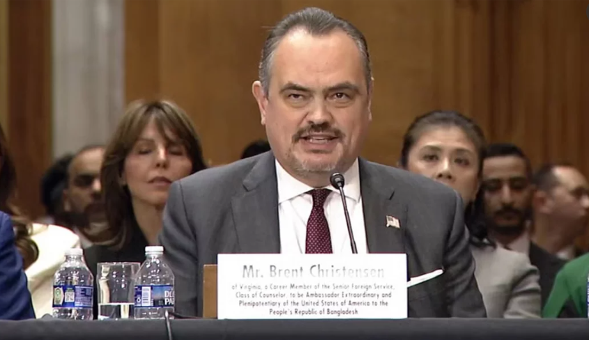 সিনেটে অনুমোদন, ঢাকায় নতুন মা‌র্কিন রাষ্ট্রদূত ব্রেন্ট ক্রিস্টেনসেন