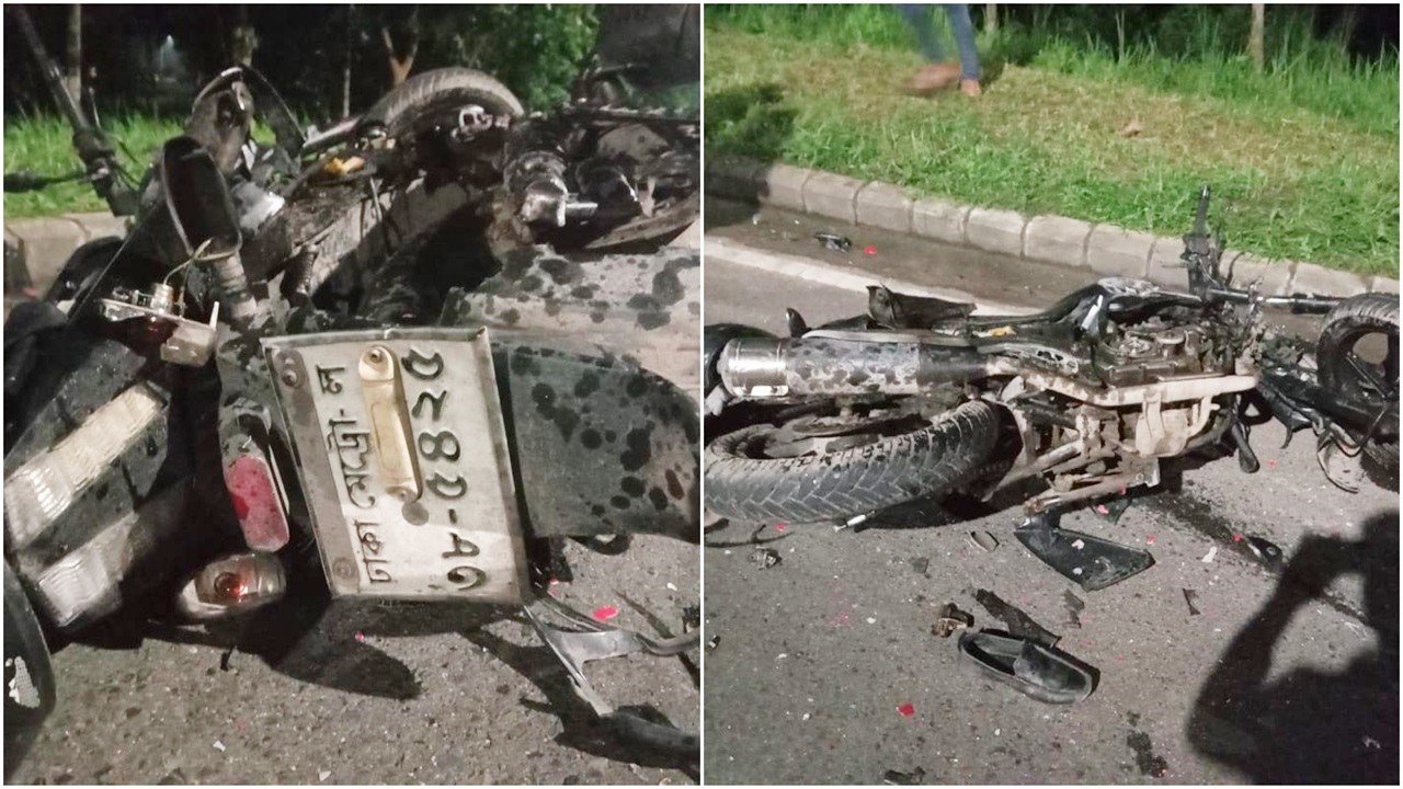 পদ্মা সেতুর টোলপ্লাজায় মোটরসাইকেলে বাসের ধাক্কা, নিহত ২