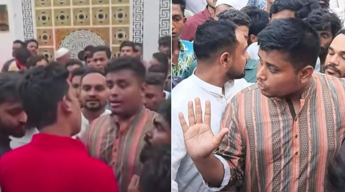 চট্টগ্রামে সাবেক মেয়র মনজুর আলমের বাসায় গিয়ে তোপের মুখে হাসনাত আবদুল্লাহ