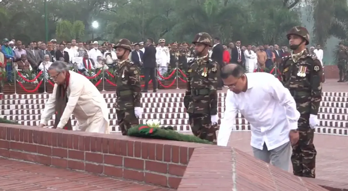 স্বাধীনতা দিবসে জাতীয় স্মৃতিসৌধে রাষ্ট্রপতি ও প্রধানমন্ত্রীর শ্রদ্ধা