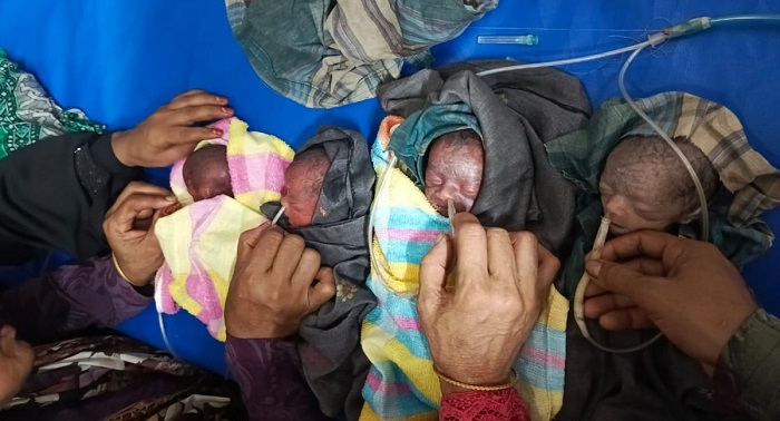 ফরিদপুরে একসঙ্গে পাঁচ সন্তানের জন্ম দিলেন চাঁদনী বেগম