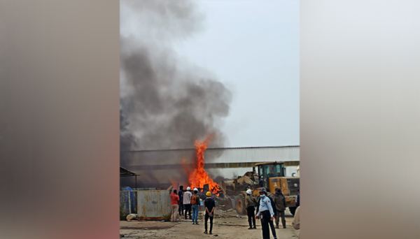 বরগুনায় তাপবিদ্যুৎ কেন্দ্রে আগুন