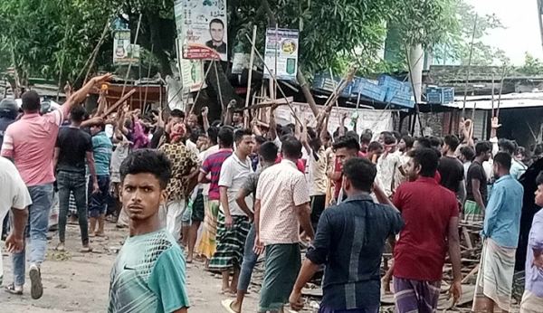 ভৈরবে বাজারের নাম লেখা নিয়ে সংঘর্ষ, আহত ৩০