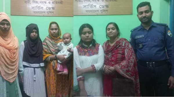 দুই কিশোরীকে পরিবারের কাছে ফিরে দিল পুলিশ