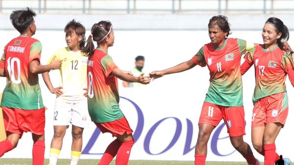ভুটানকে ৭-১ গোলে উড়িয়ে দিয়ে ফাইনালে বাংলাদেশ