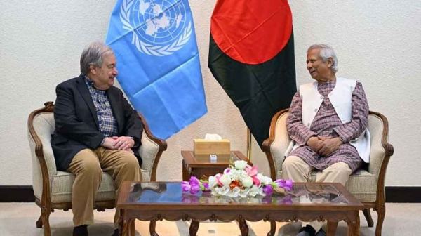 প্রধান উপদেষ্টার সঙ্গে বৈঠকে জাতিসংঘ মহাসচিব