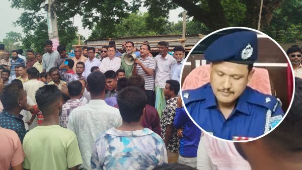 ইটনার সেই ওসিকে পুনর্বহালের দাবিতে বিএনপির থানা ঘেরাও