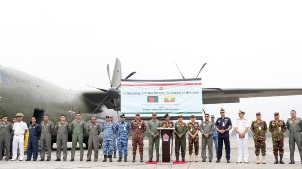 মিয়ানমারে দ্বিতীয় দফায় ত্রাণ ও ওষুধ পাঠালো বাংলাদেশ