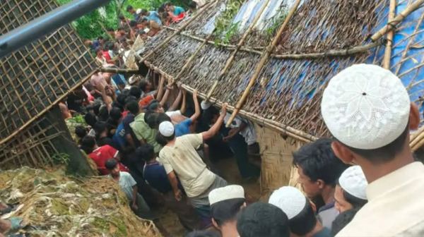 রোহিঙ্গা ক্যাম্পে পাহাড় ধসে ৫ মাদ্রাসা শিক্ষার্থীর মৃত্যু