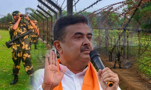 বাংলাদেশ সীমান্তে বেড়া দিতে বিএসএফকে জমি দিচ্ছে শুভেন্দু সরকার