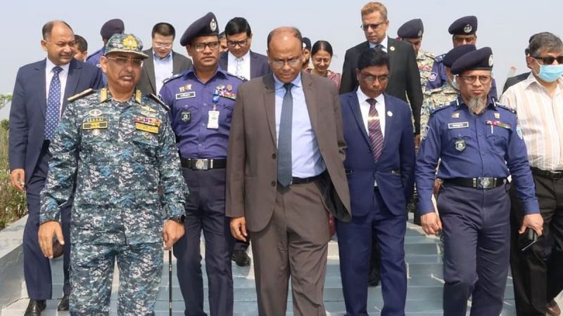 ভাসানচরে রোহিঙ্গাদের দেখতে ৪ দেশের রাষ্ট্রদূত