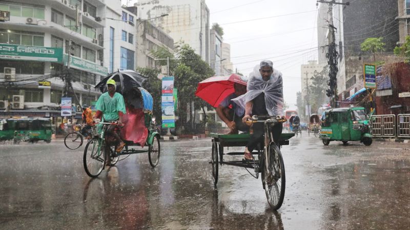 রাজধানীতে ৮৭ মিলিমিটার বৃষ্টিপাত রেকর্ড