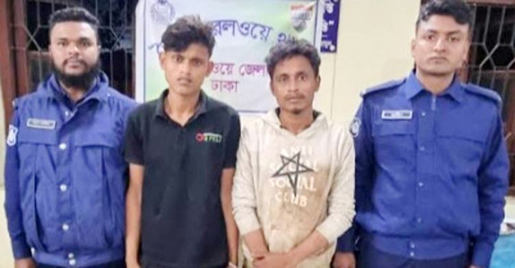ভৈরবে রেললাইনের ফিশপ্লেট খোলার সময় দুই ভাই আটক