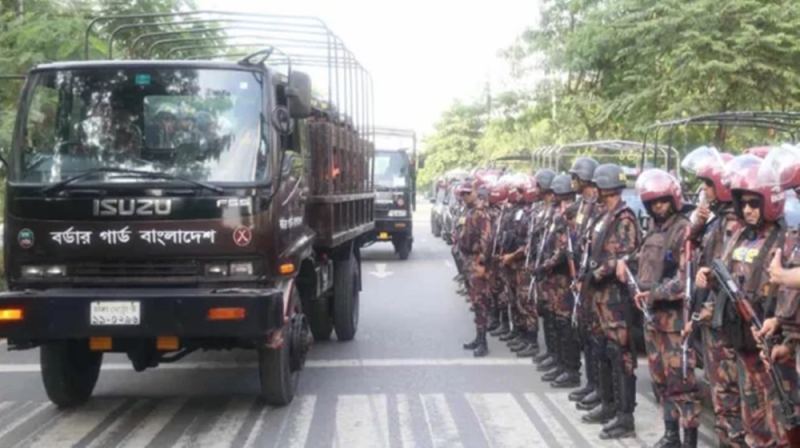 সারা দেশে ২২৯ প্লাটুন বিজিবি মোতায়েন