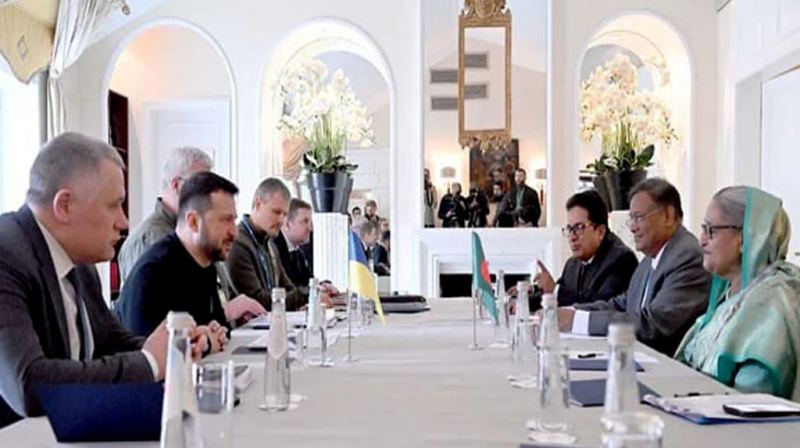 শেখ হাসিনার সঙ্গে বৈঠক করলেন জেলেনস্কি