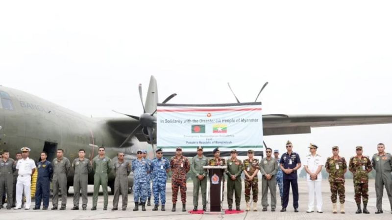 মিয়ানমারে দ্বিতীয় দফায় ত্রাণ ও ওষুধ পাঠালো বাংলাদেশ