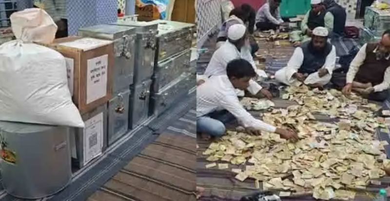 মুর্শিদাবাদে বাবরি মসজিদ নির্মাণের জন্য বস্তা-বাক্স ভরে আসছে টাকা