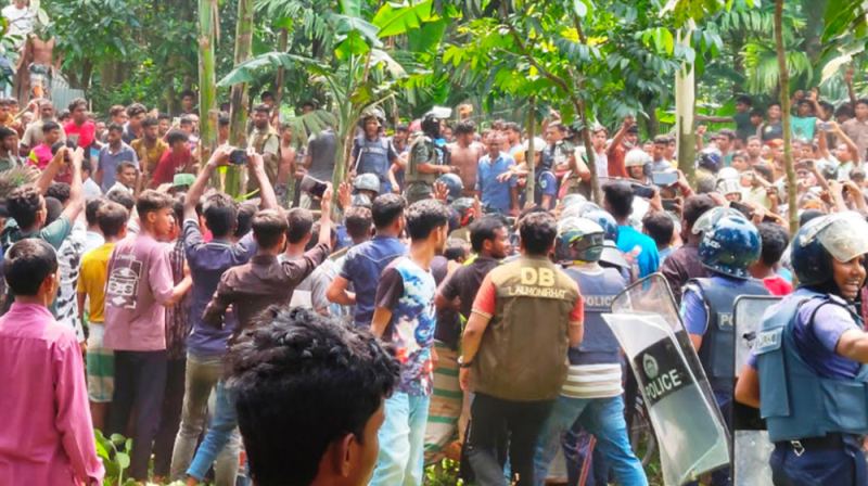 শিশুর বস্তাবন্দি মরদেহ উদ্ধার: অভিযুক্ত আটক, বিক্ষোভে উত্তপ্ত আদিতমারী